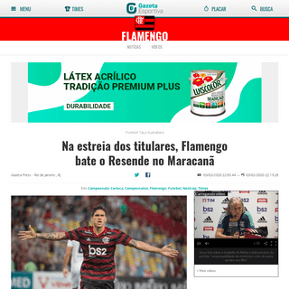 A complete backup of www.gazetaesportiva.com/times/flamengo/na-estreia-dos-titulares-flamengo-bate-o-resende-no-maracana/