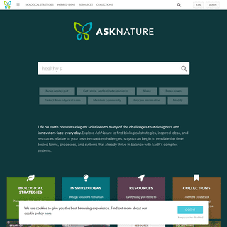 A complete backup of asknature.org