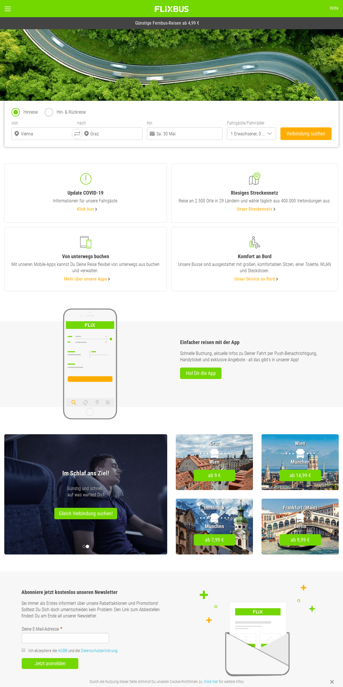 A complete backup of flixbus.at
