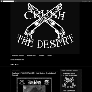 A complete backup of crushthedesert.blogspot.com