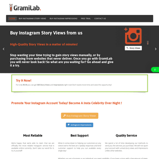 Best Place to Buy Instagram Story Views and Impressions - Gramilab