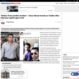 A complete backup of www.timesnownews.com/sports/cricket/article/pakistan-cricketer-umar-akmal-trends-on-twitter-after-hilarious