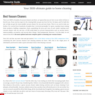 A complete backup of vacuumsguide.com