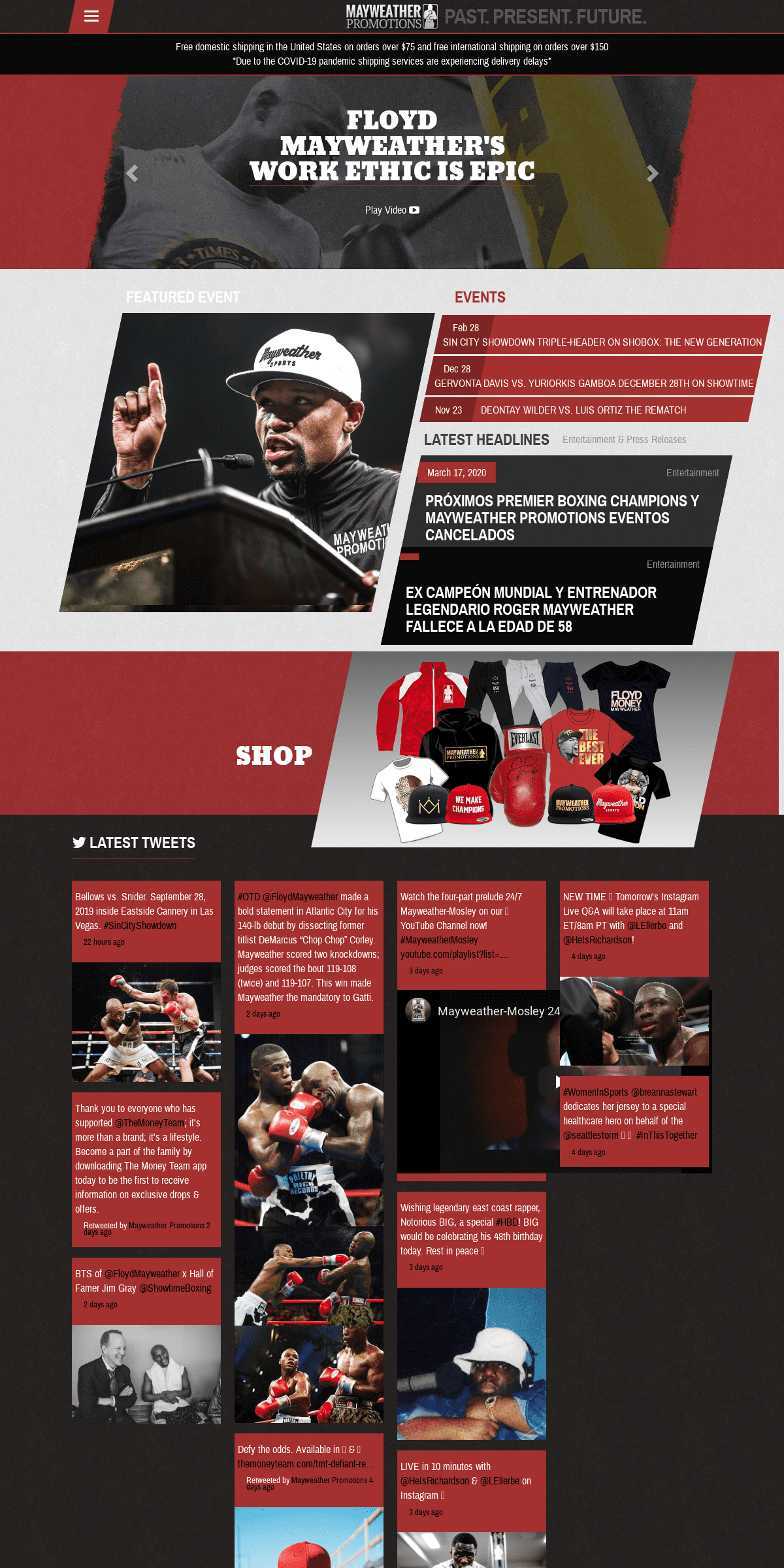 A complete backup of mayweatherpromotions.com