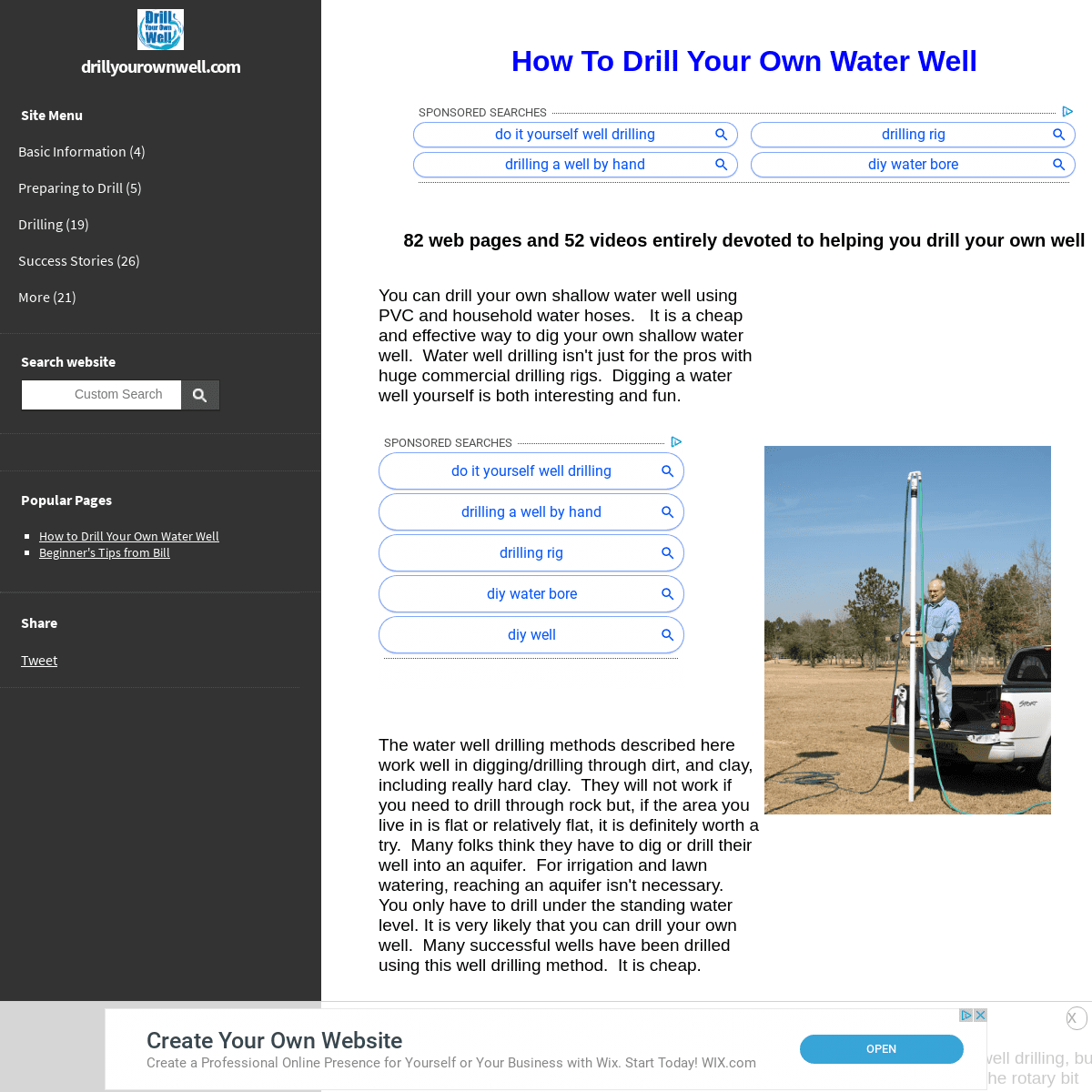 A complete backup of drillyourownwell.com