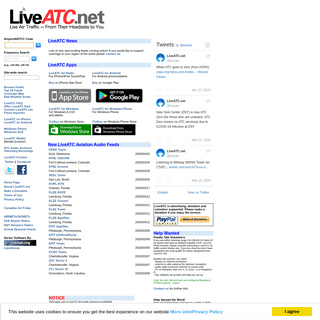Listen to Live ATC (Air Traffic Control) Communications - LiveATC.net