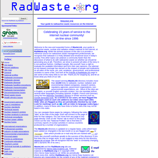 A complete backup of radwaste.org