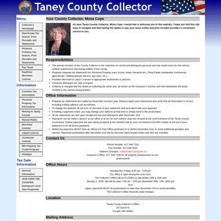 A complete backup of taneycountycollector.com