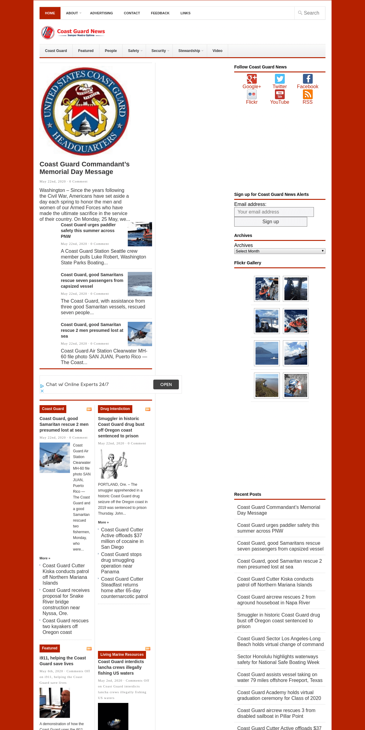 A complete backup of coastguardnews.com