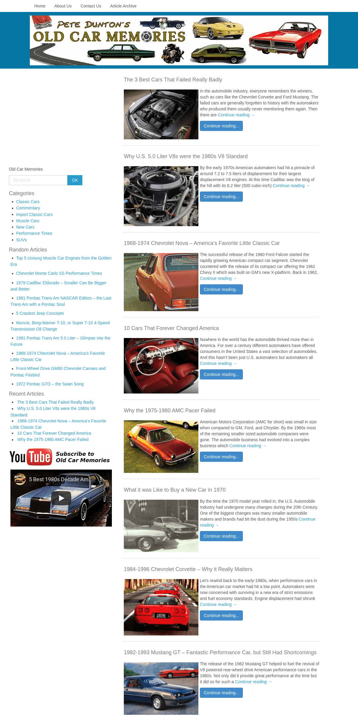 A complete backup of oldcarmemories.com