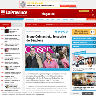 A complete backup of www.laprovince.be/526388/article/2020-02-28/bruno-colmant-et-le-sourire-de-segolene