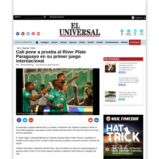 A complete backup of www.eluniversal.com.co/deportes/futbol/cali-pone-a-prueba-al-river-plate-paraguayo-en-su-primer-juego-inter
