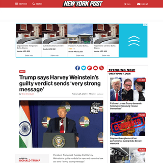 A complete backup of nypost.com/2020/02/25/trump-says-harvey-weinsteins-guilty-verdict-sends-very-strong-message/