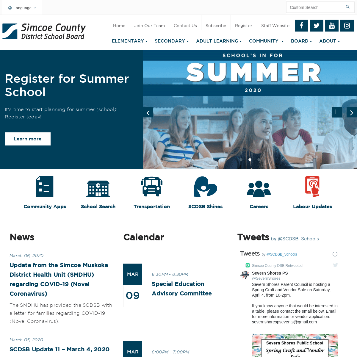 A complete backup of scdsb.on.ca