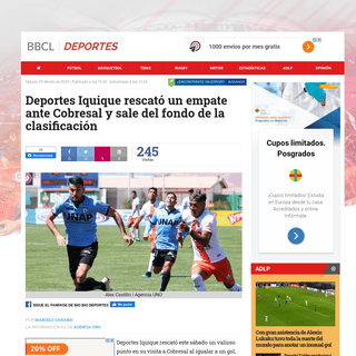 A complete backup of www.biobiochile.cl/noticias/deportes/futbol/futbol-nacional/2020/02/29/deportes-iquique-rescato-un-empate-a