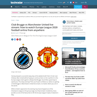 Club Brugge vs Manchester United live stream- how to watch Europa League football online from anywhere right now - TechRadar