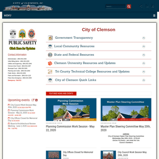 A complete backup of cityofclemson.org