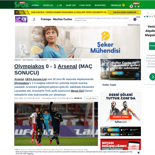 A complete backup of www.sabah.com.tr/spor/futbol/2020/02/20/olympiakos-0-1-arsenal-mac-sonucu
