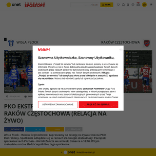 A complete backup of www.przegladsportowy.pl/pilka-nozna/pko-ekstraklasa/wisla-plock/na-zywo-wisla-plock-rakow-czestochowa-relac