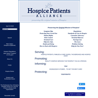 A complete backup of hospicepatients.org