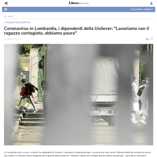 A complete backup of www.liberoquotidiano.it/news/italia/13566537/coronavirus-lombardia-dipendenti-unilever-tampone-test-panico-