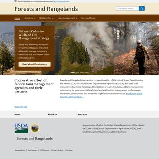 A complete backup of forestsandrangelands.gov