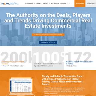 Commercial Real Estate Database - Real Capital Analytics