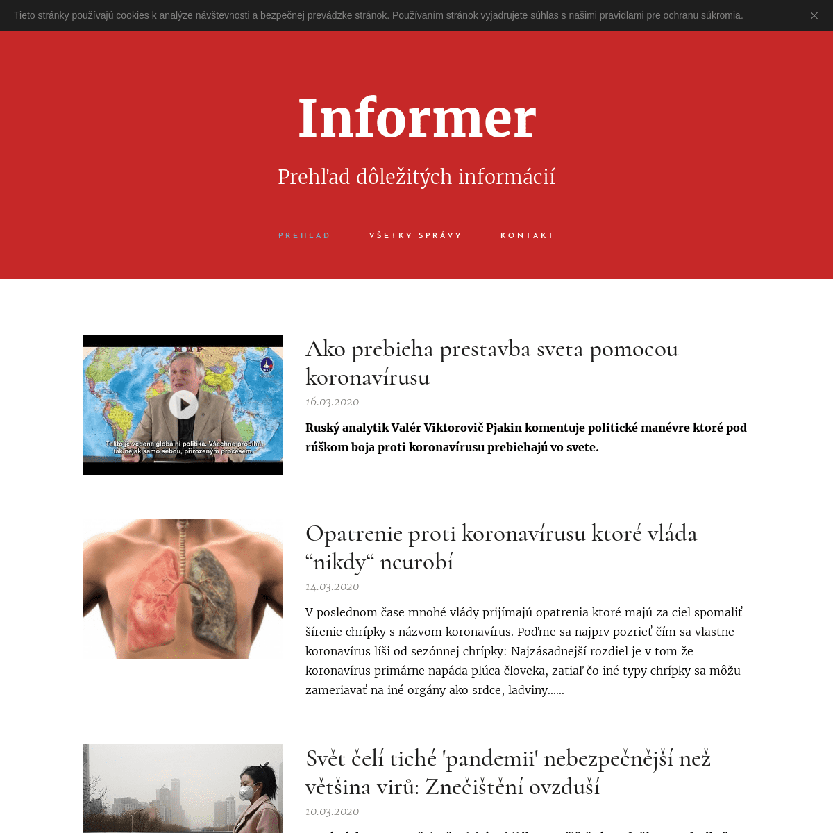 A complete backup of informer-slovensko.com