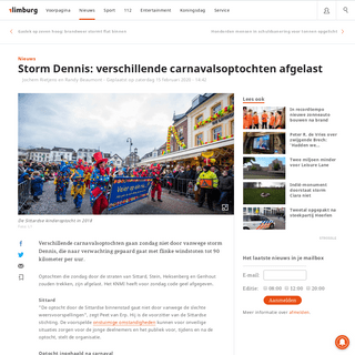 A complete backup of www.1limburg.nl/storm-dennis-verschillende-carnavalsoptochten-afgelast