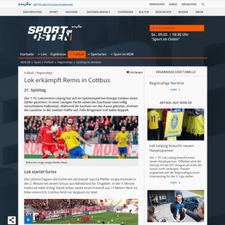 A complete backup of www.mdr.de/sport/fussball_rl/spieltag-rl/bericht-lok-erkaempft-remis-in-cottbus-100.html