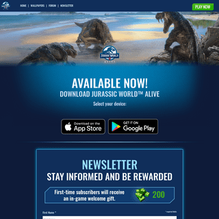Jurassic Worldâ„¢ Alive - Available now!