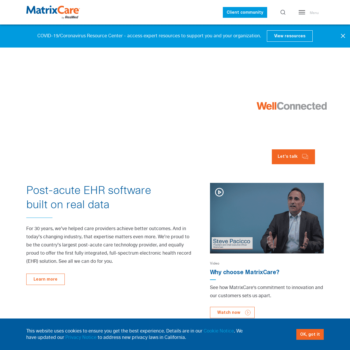 A complete backup of matrixcare.com