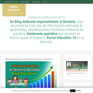 Portal Educativo - Portal Educativo dedicados a la educaciÃ³n y aprendizaje en los alumnos.