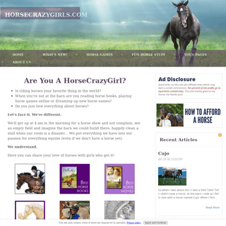 A complete backup of horsecrazygirls.com