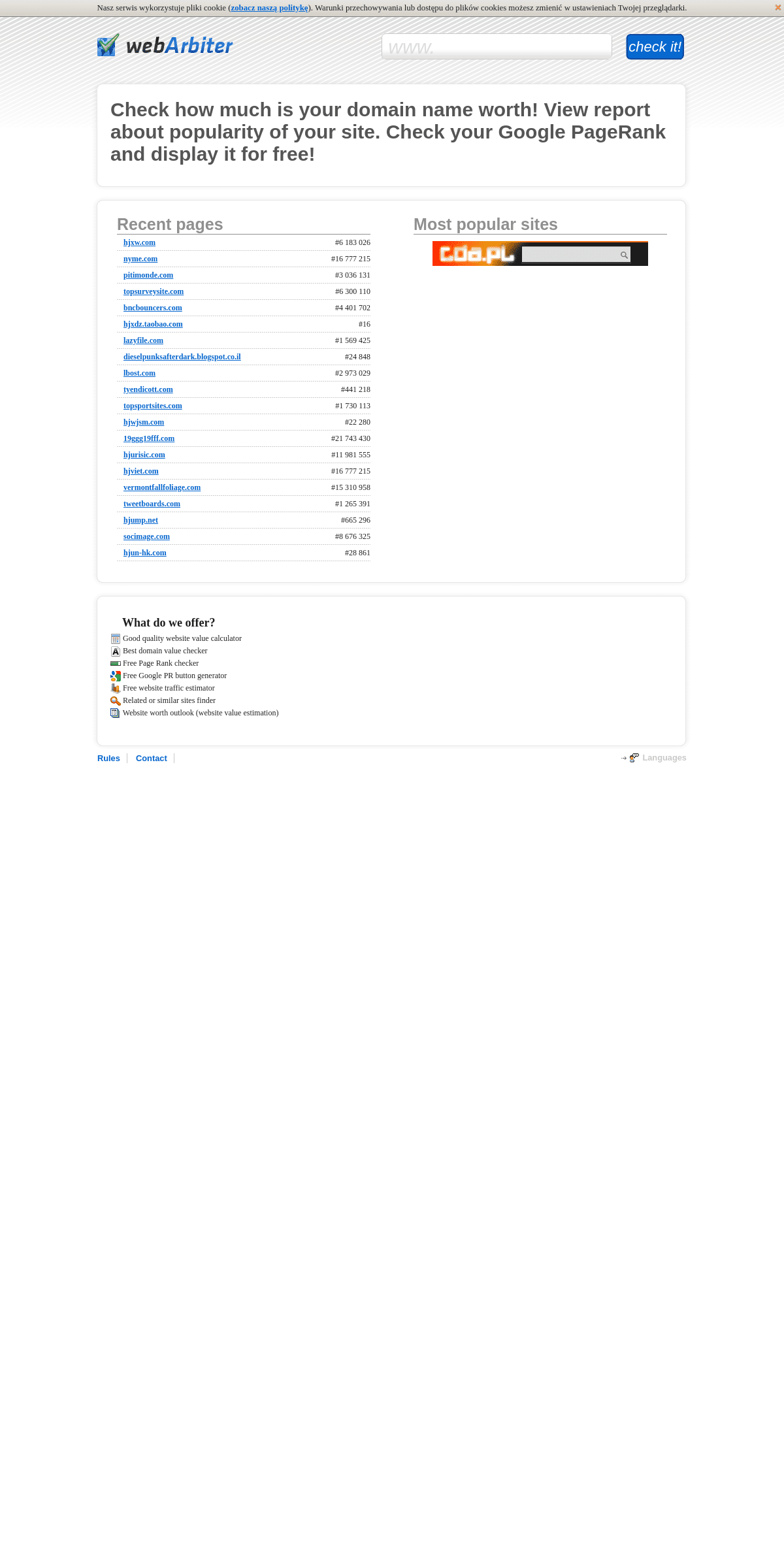 A complete backup of webarbiter.com