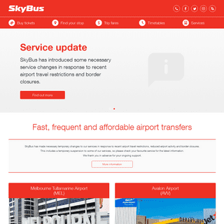 A complete backup of skybus.com.au
