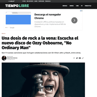 Una dosis de rock a la vena- Escucha el nuevo disco de Ozzy Osbourne, -No Ordinary Man- - RedGol