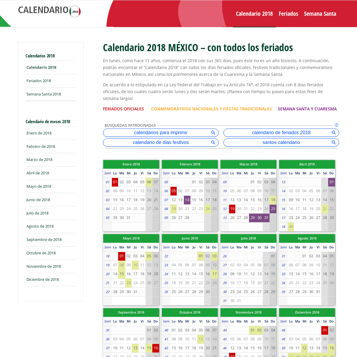 A complete backup of calendario.mx
