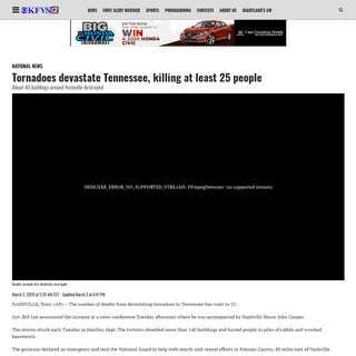 A complete backup of www.kfvs12.com/2020/03/03/two-tornadoes-touch-down-tennessee-one-near-downtown-nashville/
