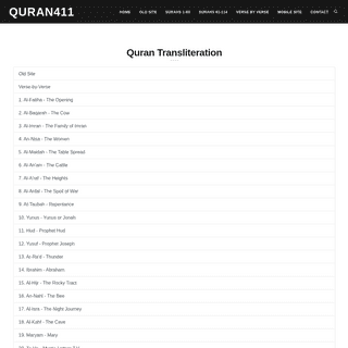 A complete backup of quran411.com