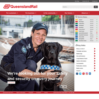 A complete backup of queenslandrail.com.au
