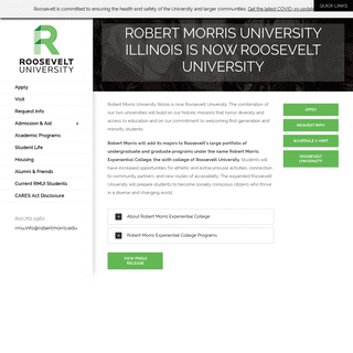 A complete backup of robertmorris.edu