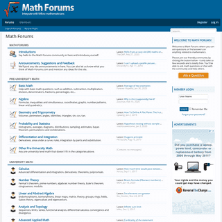 A complete backup of math-forums.com