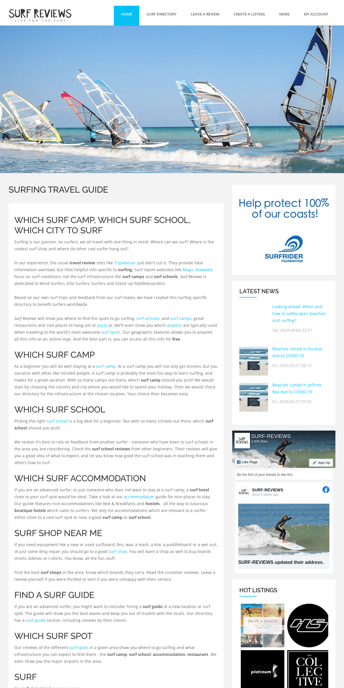 A complete backup of surf-reviews.com