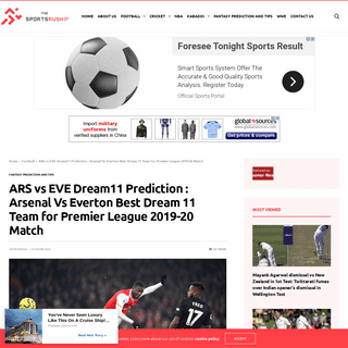 A complete backup of thesportsrush.com/ars-vs-eve-dream11-prediction-arsenal-vs-everton-best-dream-11-team-for-premier-league-20
