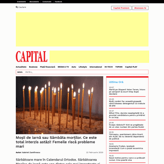 A complete backup of www.capital.ro/mosii-de-iarna-sau-sambata-mortilor-ce-este-total-interzis-astazi-femeile-risca-probleme-mar