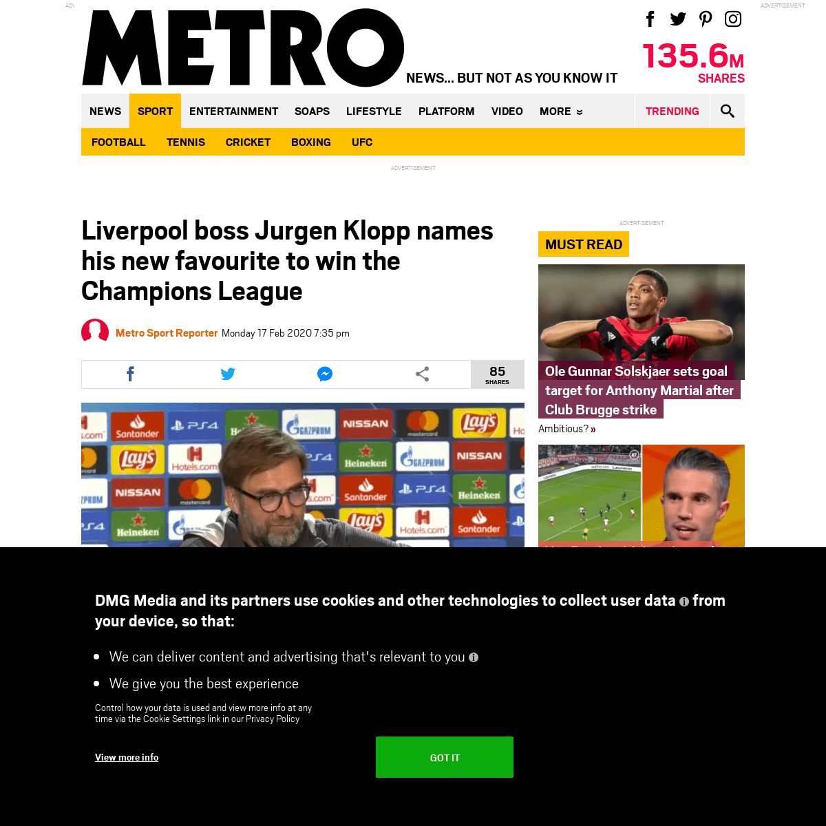 A complete backup of metro.co.uk/2020/02/17/liverpool-jurgen-klopp-champions-league-favourite-psg-12256915/