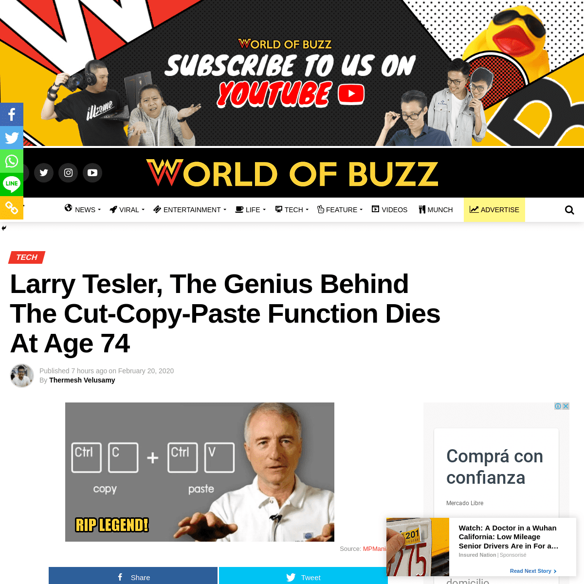 A complete backup of www.worldofbuzz.com/larry-tesler-the-genius-behind-the-cut-copy-paste-function-dies-at-age-74/
