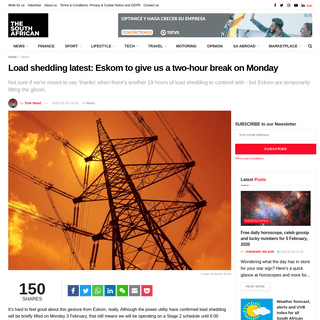 A complete backup of www.thesouthafrican.com/news/load-shedding-schedule-when-monday-power-on-eskom/