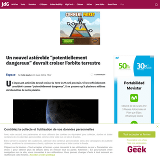 A complete backup of www.journaldugeek.com/2020/03/03/asteroide-potentiellement-dangereux-orbite-terrestre/